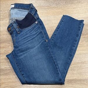 Madewell Maternity Side-Panel Skinny Jeans in Wendover Wash Strech Size 27